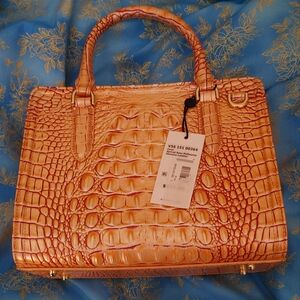 NWT Brahmin Cami In Apricot Rose Handbag